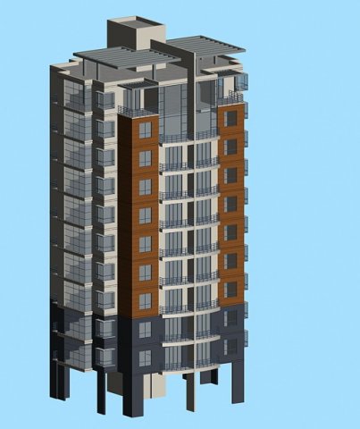 City government office building architectural design – 312 3D Model