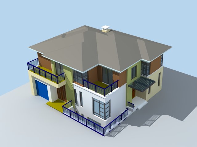 City – alone Villa 11179 3D Model