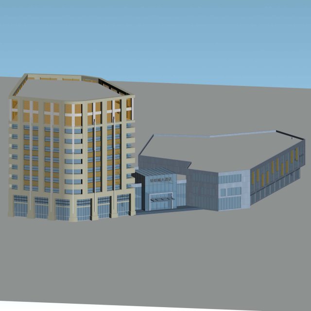 City planning office building fashion design – 278 3D Model