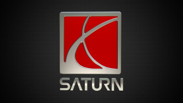 Saturn logo 3D Model