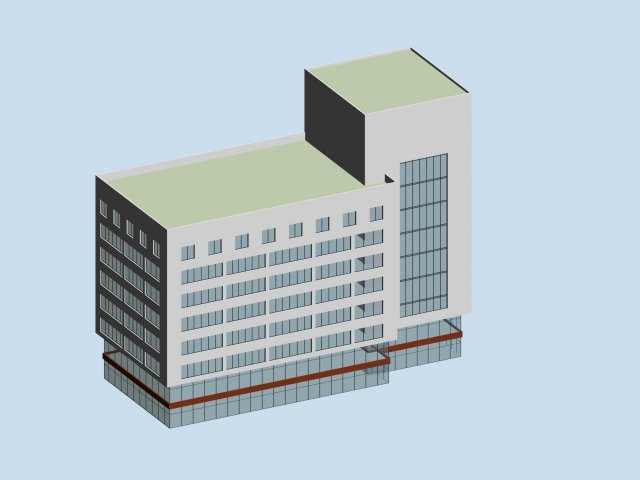 City planning office building fashion design – 420 3D Model