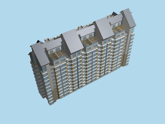 City government office building architectural design – 12 3D Model