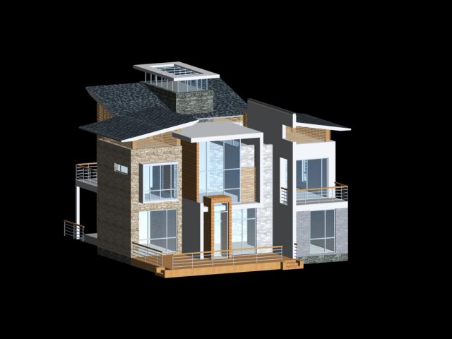 City – alone Villa 11154 3D Model