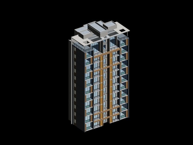 City government office building architectural design – 411 3D Model