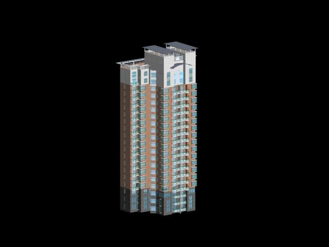 City Residential Garden villa office building design – 98 3D Model