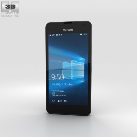 Microsoft Lumia 550 Black 3D Model