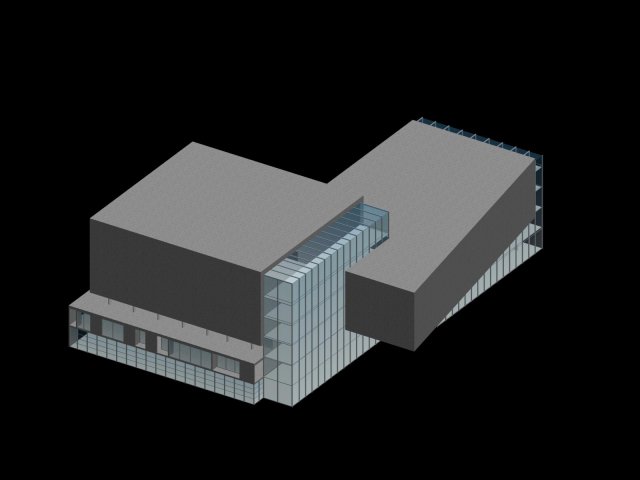 City hotel simple office building – 98 3D Model