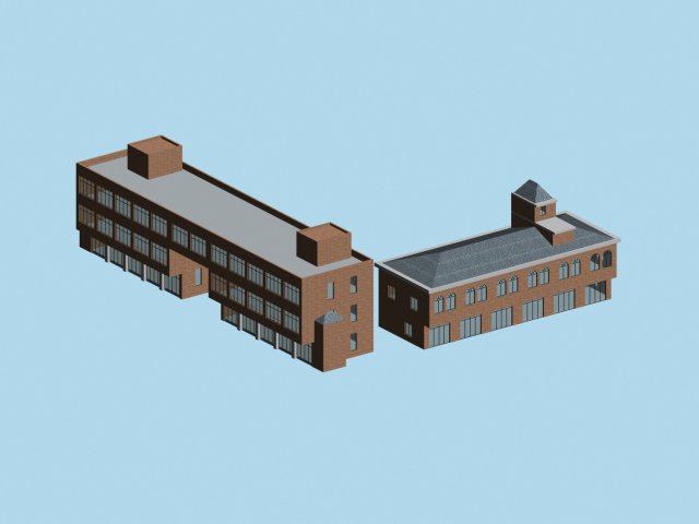 City planning office building fashion design – 355 3D Model