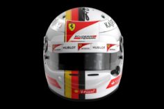 Helmet Arai GP6 2017 – Vettel Australia version texture 3D Model