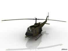 uh1 Huey 3D Model