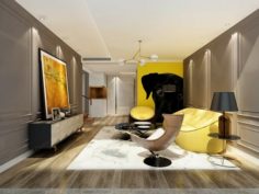European-style living room design 98 3D Model