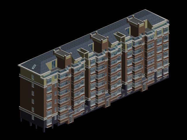City Residential Garden villa office building design – 158 3D Model