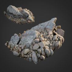 3d scanned nature stone 037 3D Model