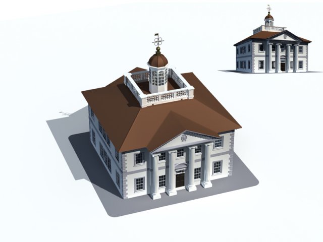 City ancient palace building luxury villas – 46 3D Model