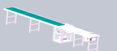 Line roller conveyor 3D Model