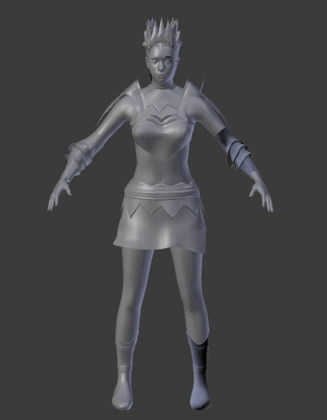 Fantasy warrior 3D Model