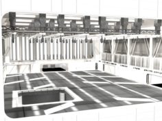 Hangar Corridor Star Wars 3D Model