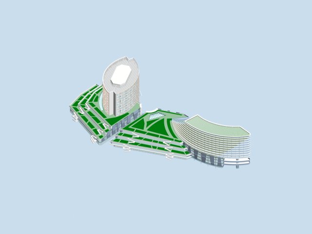 City planning office building fashion design – 138 3D Model