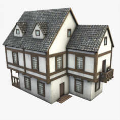 Half-timbered house 3D Model