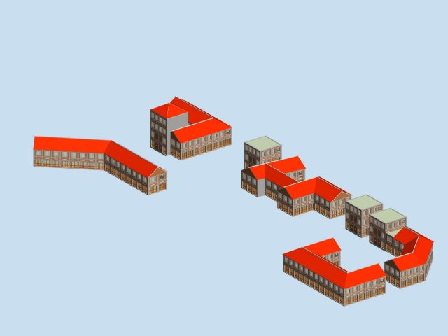 City chinese ancient luxury palace building – 64 3D Model