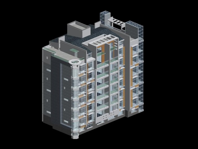 City Residential Garden villa office building design – 510 3D Model