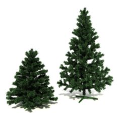 Christmas trees 3D Model