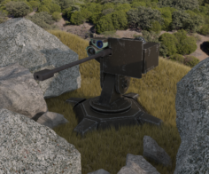 Combat automatic turret 3D Model