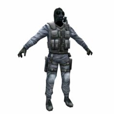 R3 Gas mask Army Soldier 3D Model