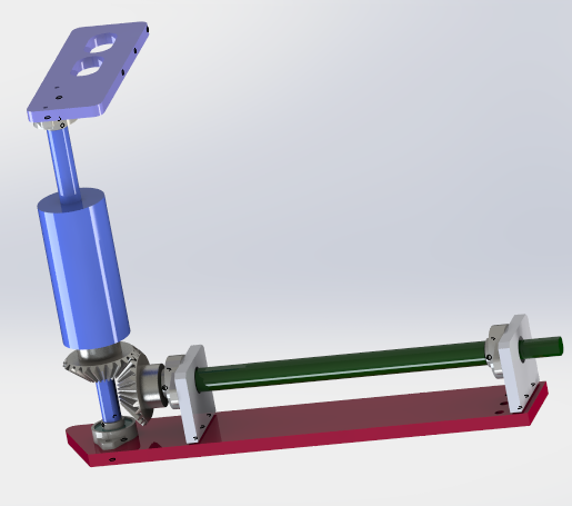 Helical gearing module 3D Model