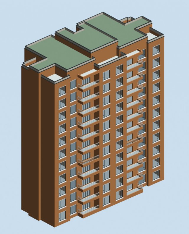 City Residential Garden villa office building design – 280 3D Model