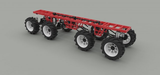 Chassis 8×8 3D Model