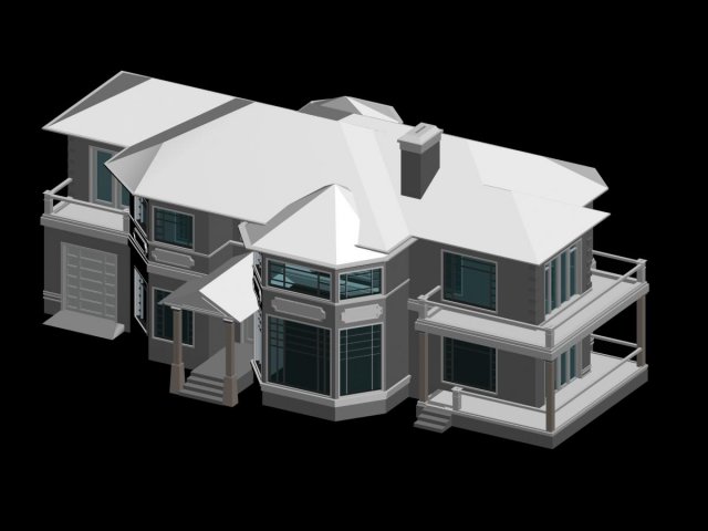 City – alone Villa 1189 3D Model