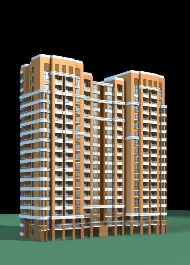 City government office building architectural design – 380 3D Model