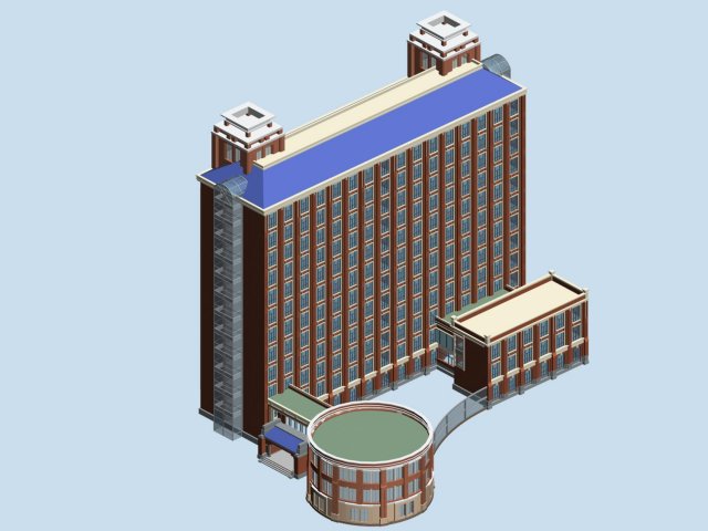 City planning office building fashion design – 133 3D Model