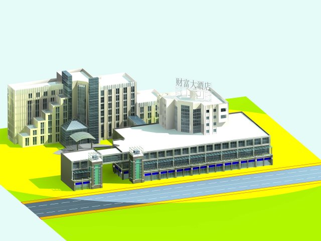 City planning office building fashion design – 215 3D Model
