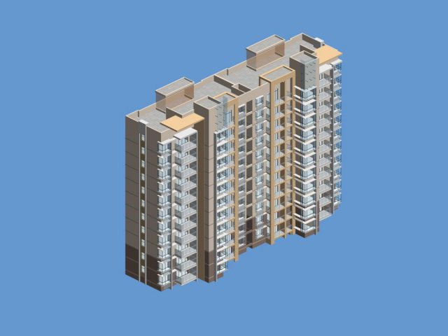 City government office building architectural design – 384 3D Model