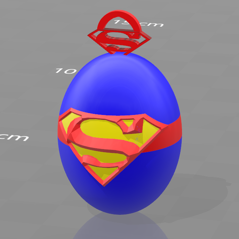 Superman key ring 3D Print Model