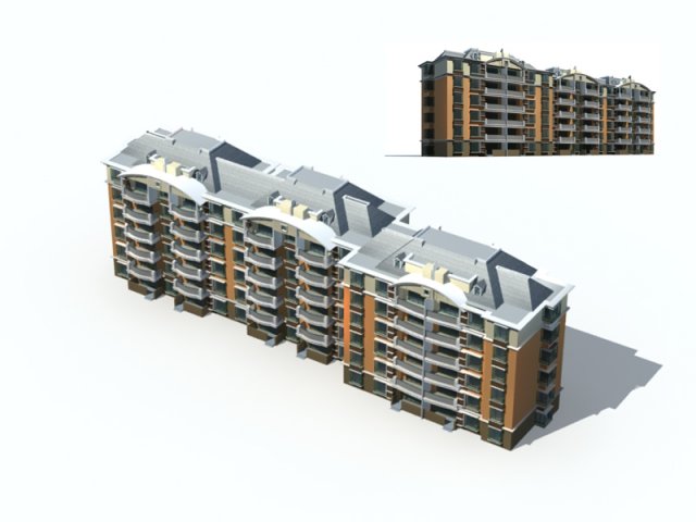 City Residential Garden villa office building design – 561 3D Model