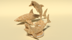 Sharks figurine 3D Model