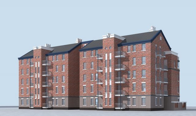 City Residential Garden villa office building design – 123 3D Model