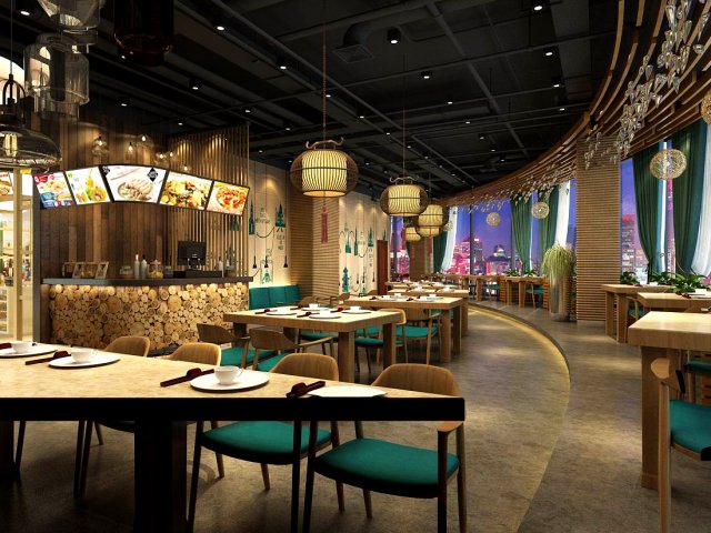 Restaurant teahouse cafe drinks clubhouse 220 3D Model