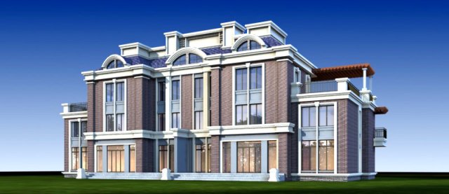 City – Stylish two-seat villa 64 3D Model