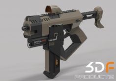 Machin Gun 3D Model