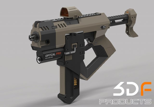 Machin Gun 3D Model