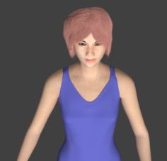 Lady Free 3D Model