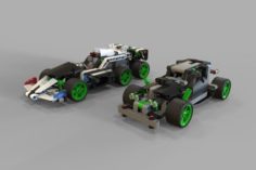 Lego Cars racing 3D Model
