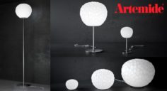 Meteorite – by Artemide – Floor and Table set 3D Model