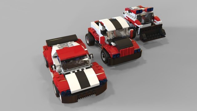 Lego cars pack 2 3D Model