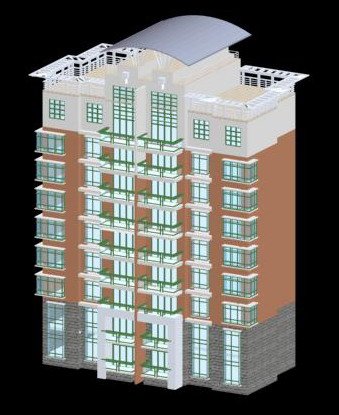 City Residential Garden villa office building design – 519 3D Model