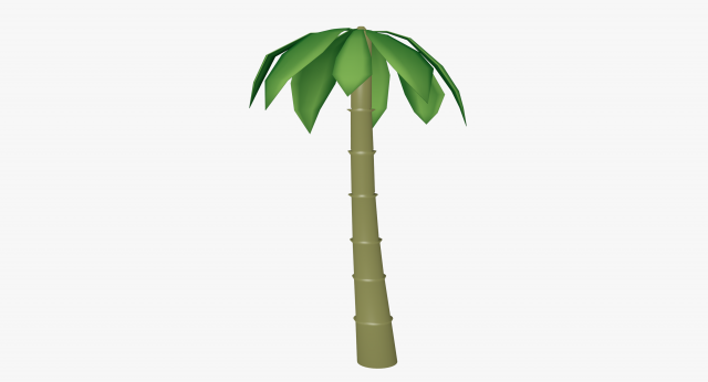 Cartoon palm tree 3D Model